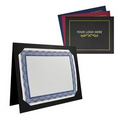 12 3/4" X 10" Two-Fold Certificate Presentation Folder Custom Printed